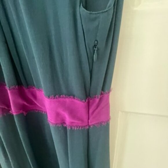 Boden Limited Edition Color Block Silk Peter Pan collar twee Dress Size 8 - Picture 5 of 8